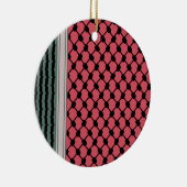 Palästinensische Wassermelone Hatta Keffiyeh Kufiy Keramik Ornament (Rechts)