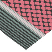 Palästinensische Wassermelone Hatta Keffiyeh Kufiy Kurzer Tischläufer (Ecke)