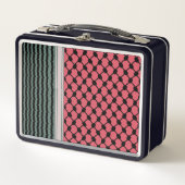 Palästinensische Wassermelone Hatta Keffiyeh Kufiy Metall Brotdose (Vorderseite)