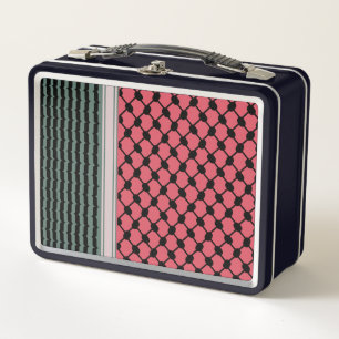 Palästinensische Wassermelone Hatta Keffiyeh Kufiy Metall Brotdose