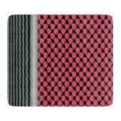 Palästinensische Wassermelone Hatta Keffiyeh Kufiy Schneidebrett (Vorderseite)