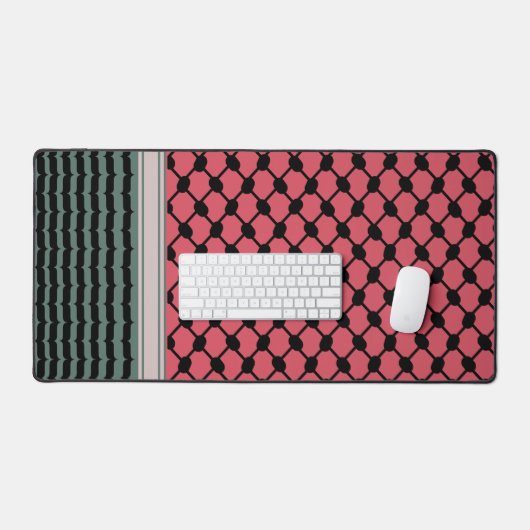 Palästinensische Wassermelone Hatta Keffiyeh Kufiy Schreibtischunterlage (Tastatur & Maus)