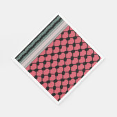 Palästinensische Wassermelone Hatta Keffiyeh Kufiy Serviette (Ecke)