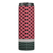 Palästinensische Wassermelone Hatta Keffiyeh Kufiy Thermosbecher (Rückseite)