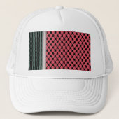 Palästinensische Wassermelone Hatta Keffiyeh Kufiy Truckerkappe (Vorderseite)