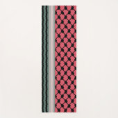Palästinensische Wassermelone Hatta Keffiyeh Kufiy Yogamatte (Vorderseite)