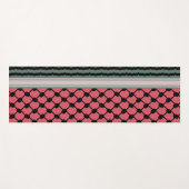 Palästinensische Wassermelone Hatta Keffiyeh Kufiy Yogamatte (Vorderseite (Horizontal))
