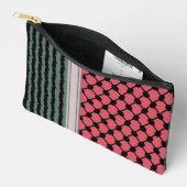 Palästinensische Wassermelone Hatta Keffiyeh Kufiy Zubehörtasche (Offen)