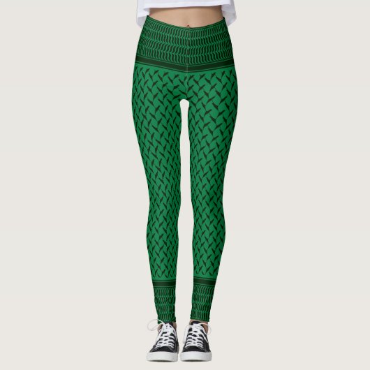 palästinensischer Bürger | Palestina map Pattern Leggings (Vorderseite)