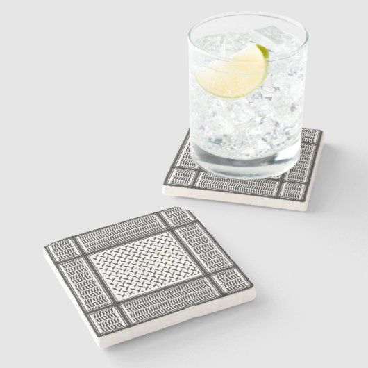 palästinensischer Bürger Steinuntersetzer (Seitenansicht)