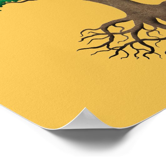 Palästinensischer Flaggenbaum des Lebens anpassbar Poster (Ecke)