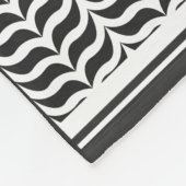 Palästinensischer Joraner kuffiya Schwarz-Weiß-She Fleecedecke (Ecke)