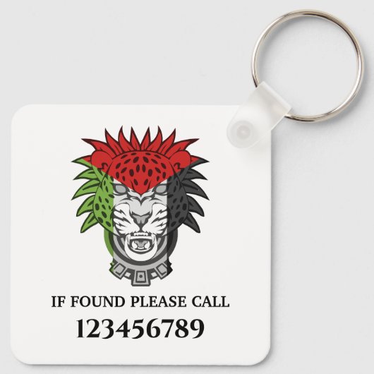 Palästinensischer Löwe - Palästinensische FLAG-Lio Schlüsselanhänger (Rückseite)