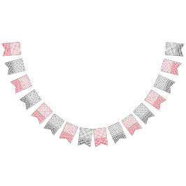 Palästinensischer Schwarz & Roter Keffiyeh Wimpelkette