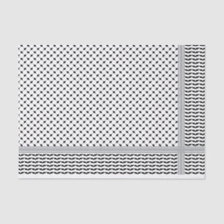 Palästinensischer Schwarz-Weiß-Keffiyeh Seidenpapier