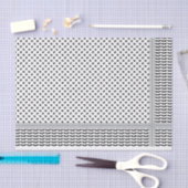 Palästinensischer Schwarz-Weiß-Keffiyeh Seidenpapier (Handwerk)