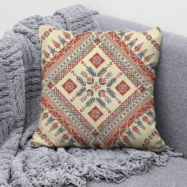 Palästinensischer Tatreez-Maschenwirbelkissen 14 Kissen