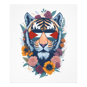 Palästinensischer Tiger - Palästina-FLAG Fotodruck