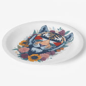 Palästinensischer Tiger - Palästina-FLAG - Geschen Pappteller (Schrägansicht)