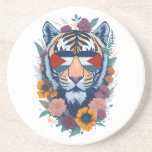 Palästinensischer Tiger - Palästina-FLAG Getränkeuntersetzer<br><div class="desc">Palästinensischer Tiger - Palästinensische FLAG - Geschenk für Palästinenser mit Wurzeln aus Palästina Jerusalem</div>