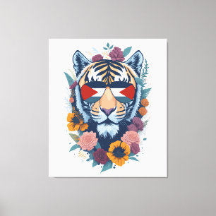 Palästinensischer Tiger - Palästina-FLAG Leinwanddruck