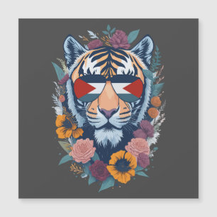 Palästinensischer Tiger - Palästina-FLAG Magnetkarte