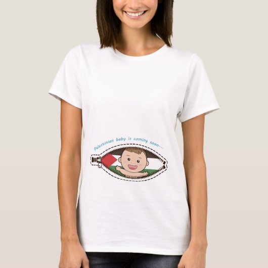Palästinensisches Baby kommt bald T-Shirt (Vorderseite)