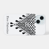 Palästinensisches Keffiyeh-Muster iPhone 15 Hülle (Rückseite (Horizontal))