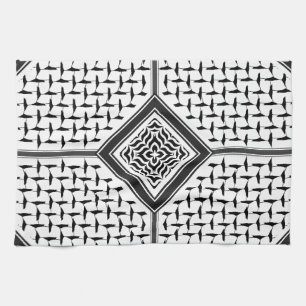 palästinensisches Kuffiya-Muster, gedruckt Geschirrtuch