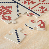 palästinensisches Stickereimotiv, nahtlose Muster  Puzzle (Seite)