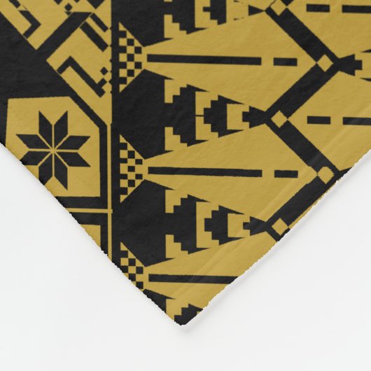 palästinensisches Stickmuster Fleecedecke (Ecke)