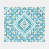 palästinensisches Stickmuster Fleecedecke (Vorderseite (Horizontal))