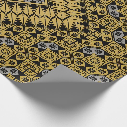 palästinensisches Stickmuster Geschenkpapier (Ecke)