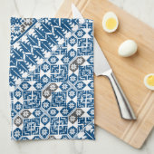 palästinensisches Stickmuster Geschirrtuch (Viertel Falte)