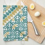 palästinensisches Stickmuster Geschirrtuch (Viertel Falte)