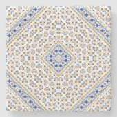palästinensisches Stickmuster Steinuntersetzer (Vorderseite)