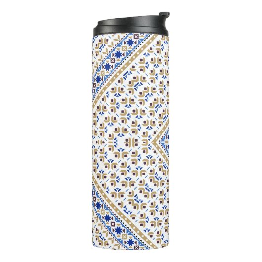 palästinensisches Stickmuster Thermosbecher (Nach links gedreht)