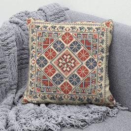 Palästinensisches Tatreez-Maschenwirbelkissen 7 Kissen