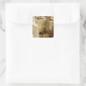 Palastruine Quadratischer Aufkleber (Tasche)