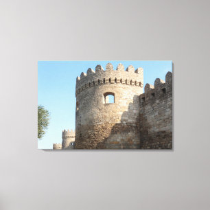 Palastturmauer, Aserbaidschan Leinwanddruck