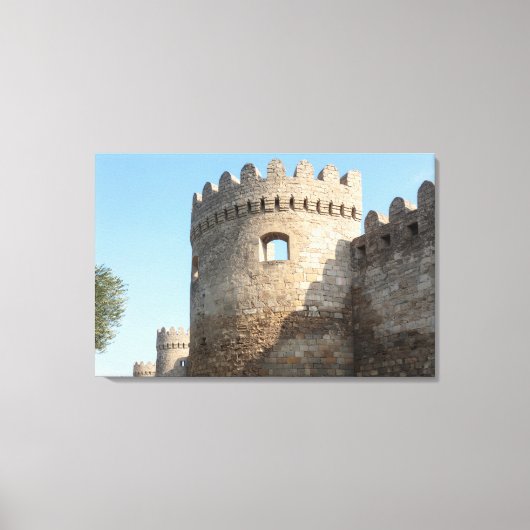 Palastturmauer, Aserbaidschan Leinwanddruck (Vorderseite)