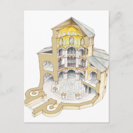 Palatenkapelle. Aachen. Deutschland Postkarte (Vorderseite)