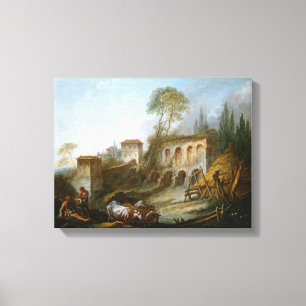 Palatine-Hügel von Campo Vaccino Leinwanddruck