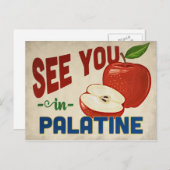 Palatine Illinois Apple - Vintage Travel Postkarte (Vorne/Hinten)