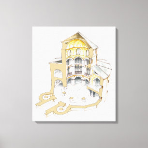 Palatine-Kapelle. Aachen. Deutschland Leinwanddruck