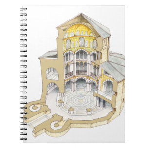 Palatine-Kapelle. Aachen. Deutschland Notizblock