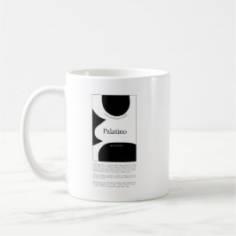 Palatino Typography Kaffeetasse
