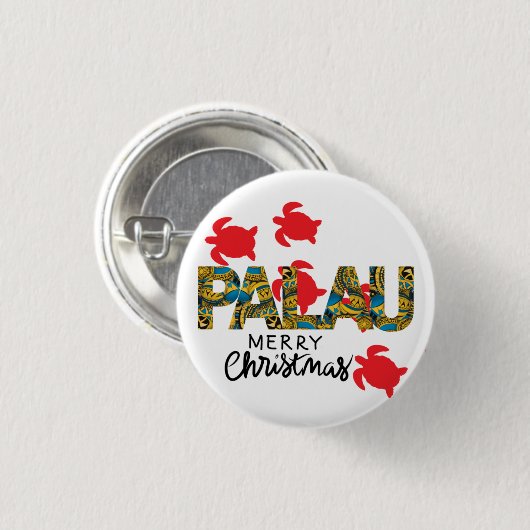 Palau Christmas Button (Vorne & Hinten)