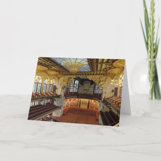 Palau de la Musica Catalana Karte (Vorderseite)