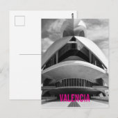 Palau de les Arts Reina Sofia, Valencia Postkarte (Vorne/Hinten)